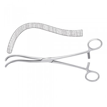 Guyon Kidney Pedicle Clamp Curved Stainless Steel, 24 cm - 9 1/2"
